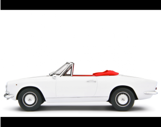 Fiat 124 Sport Spider AS (1438 cc.) 1968 Bianco Laudoracing 1:18 Resinemodell (Türen, Motorhaube... nicht zu öffnen!)